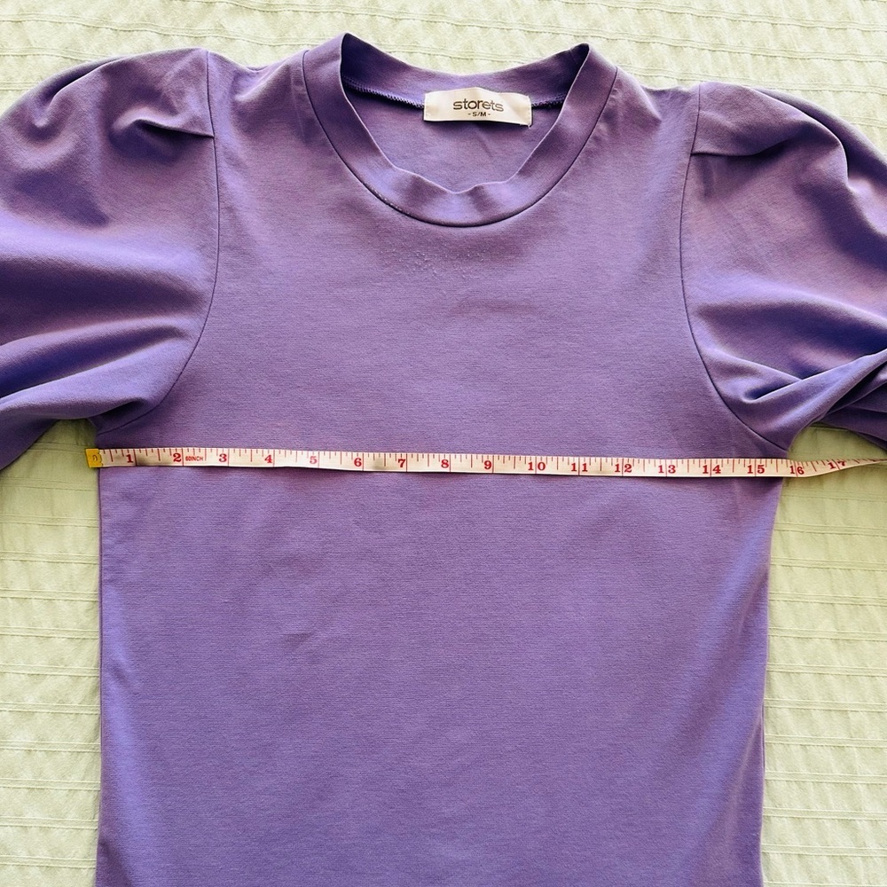Storets Lavender Puff Sleeve Blouse - Picture 7 of 9